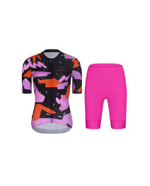 RIVANELLE Kurzarm Radtrikot und Shorts - BIKE´S GOOD - Cyclamen/mehrfarbig/Schwarz